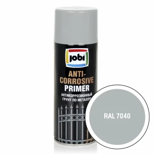 Грунтовка аэрозольная Jobi Anti-corrosive Primer RAL 7040 520мл