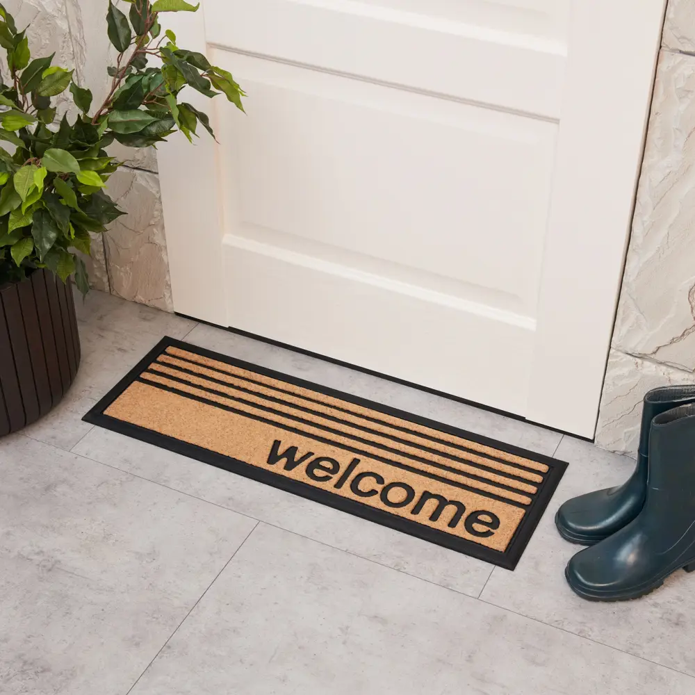 Коврик Inspire Balia WL 25x75 см полиэстер цвет золотистый STLM-2074484