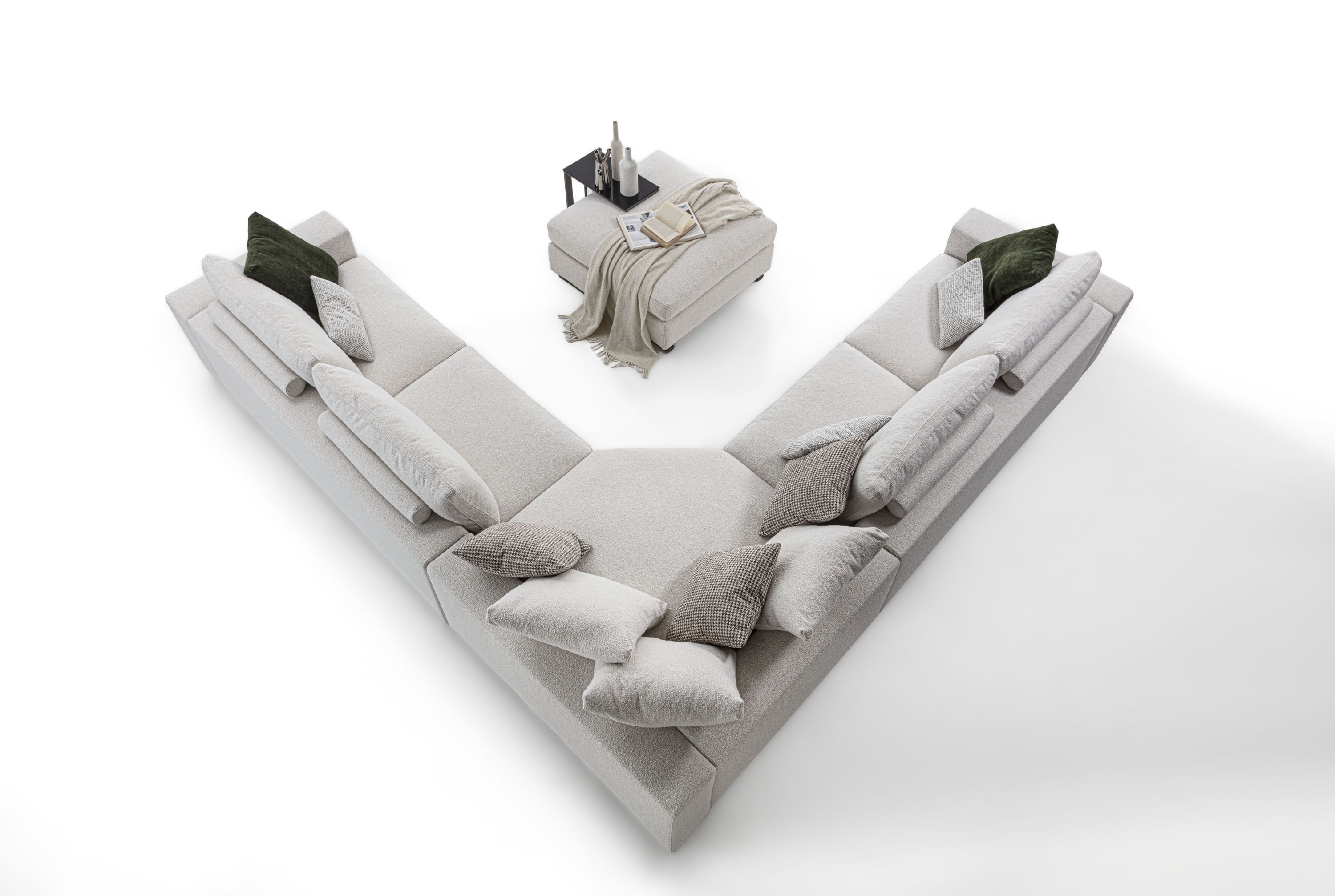 Угловой съемный диван из ткани GRUPPO FOX день Фокса ARCH-00015647