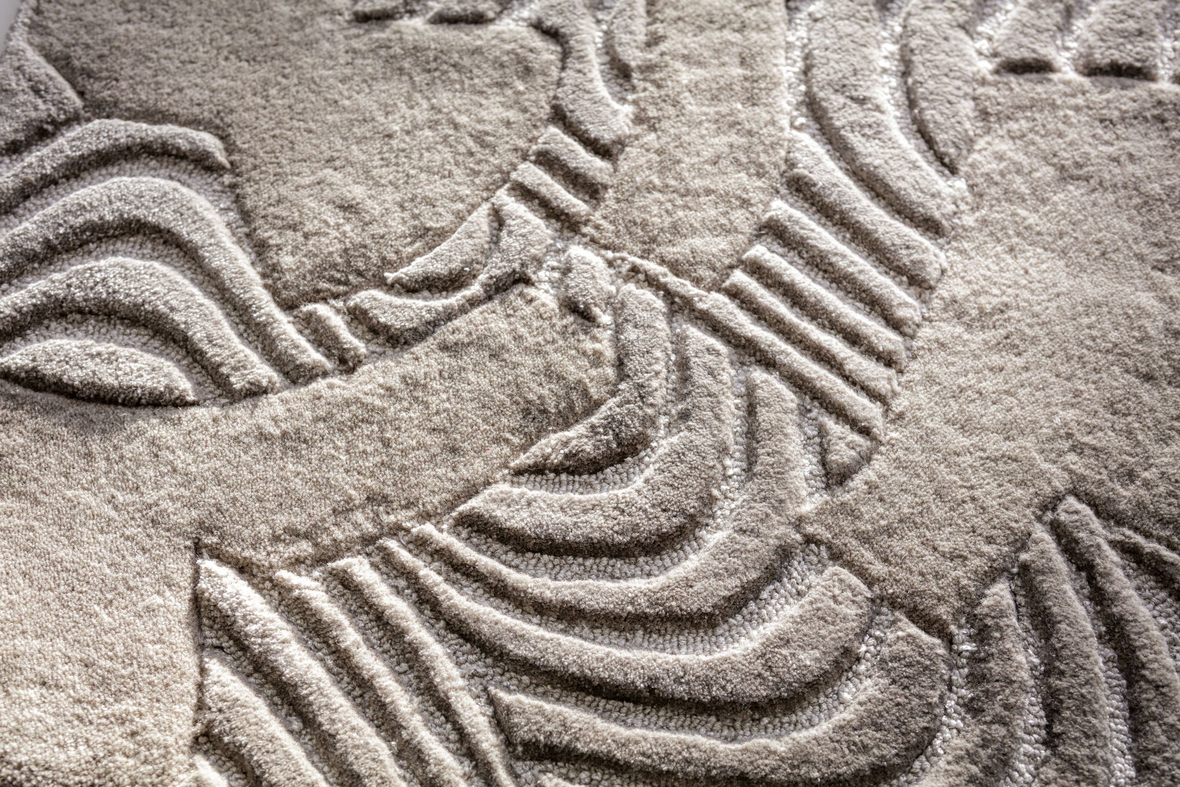 Круглый ковер ручной работы из шерсти и вискозы Bizzotto Italia Нара ARCH-00033169 - Вид №5
