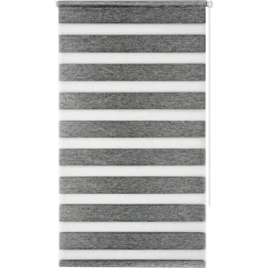 Рулонная штора MIAMOZA день-ночь серый блэкаут 55×160 см 82614510