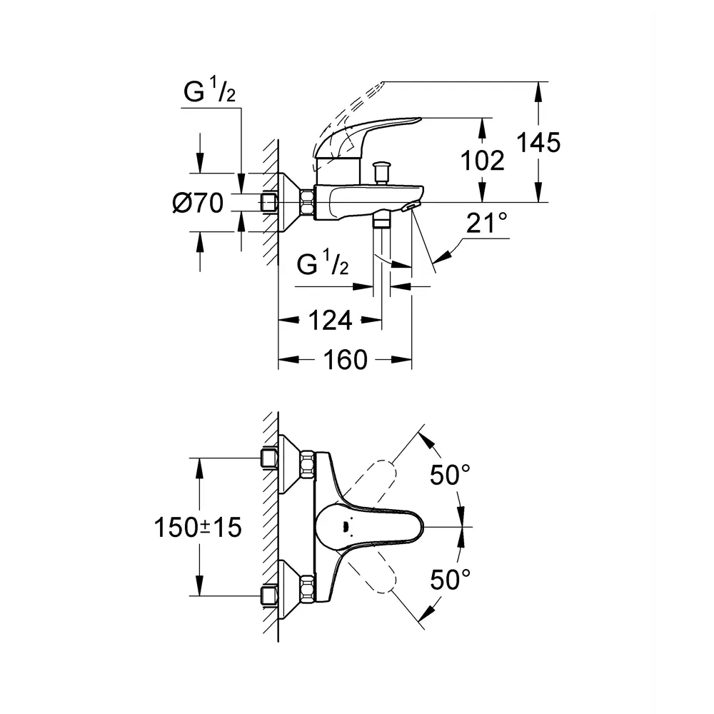 Смеситель для ванны Grohe Swift STLM-2064212 - Вид №5