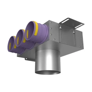 91309452 Пленум потолочный круглый Provent VPS 125/75×3 на 3 выхода STLM-1447949