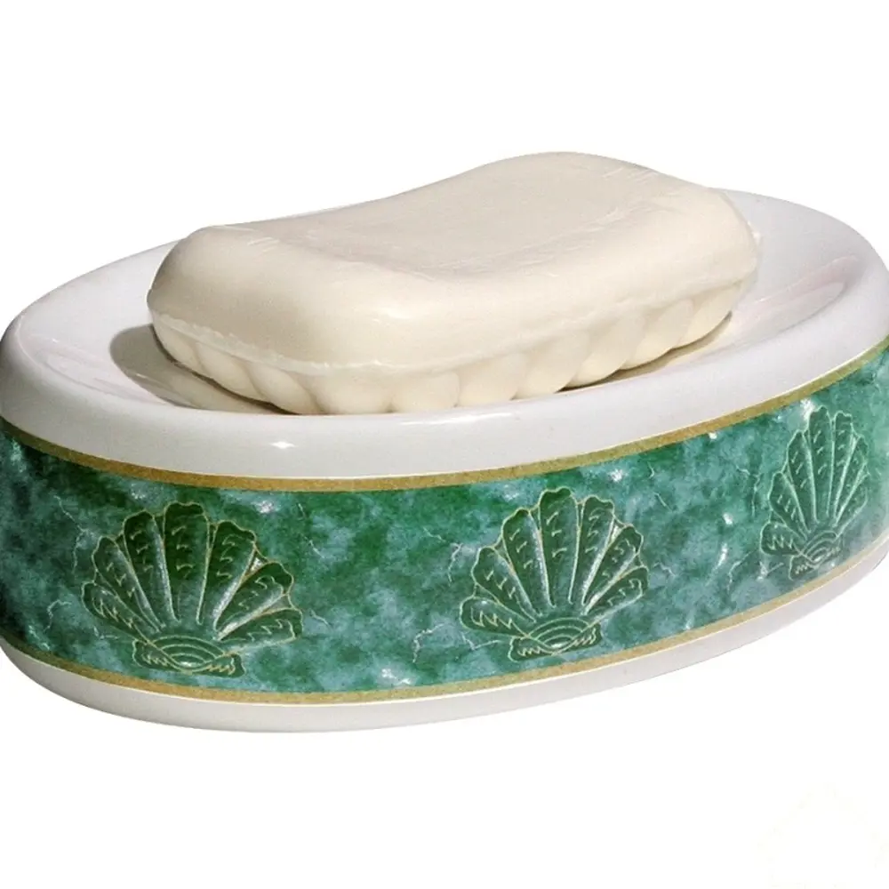 Мыльница настольная Niklen "Афина", керамика, цвет зелёный STLM-2192644