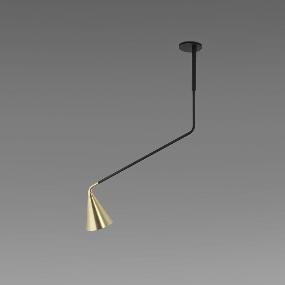 Окрашенный металлический потолочный светильник с гибкой рукояткой Tooy ARCH-00061026 - Вид №1