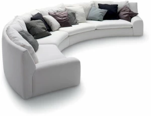 arflex Изогнутый диван из ткани