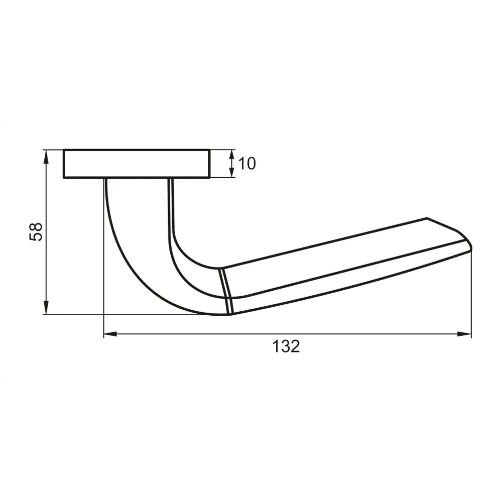 PUERTO Пиньолата - стильная ручка на розетке для межкомнатных дверей 86338212 STLM-0067918 - Вид №4