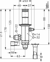 Danfoss Регуляторы производительности CPCE со смесителями "жидкость-газ" LG LG 12-16 Смеситель потоков 069G4001  - Вид №3