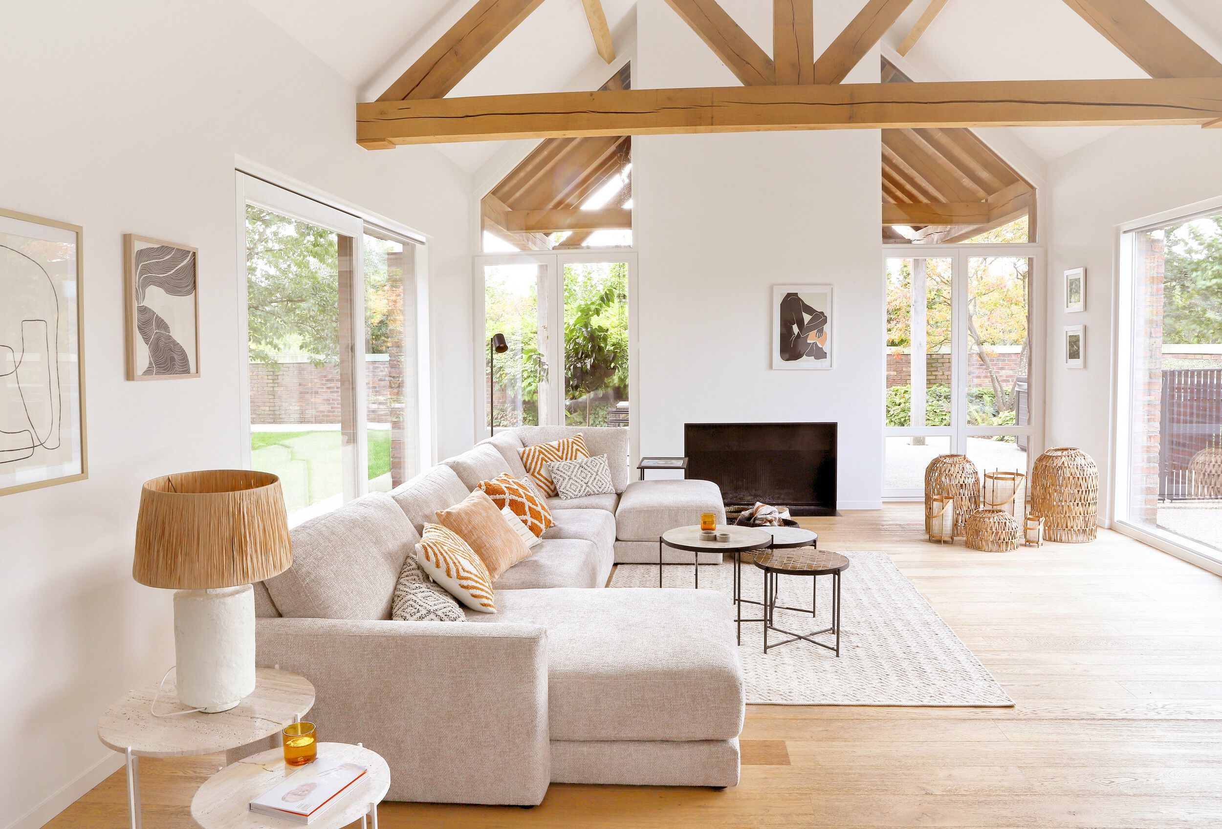 Настольная лампа из песты и рафии POMAX FELISA ARCH-00046445 - Вид №5