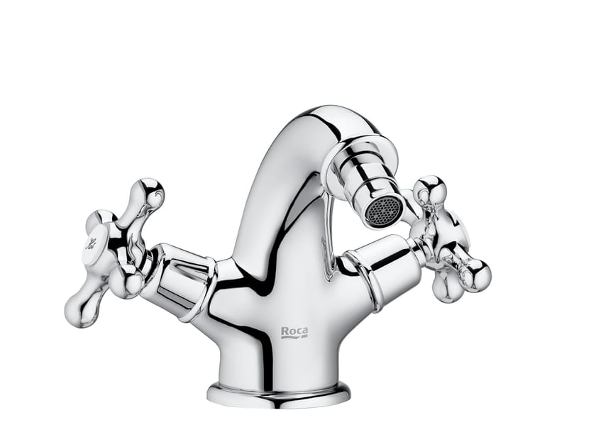 Хромированный латунный смеситель для биде с раздельными розетками Roca Carmen ARCH-00104150