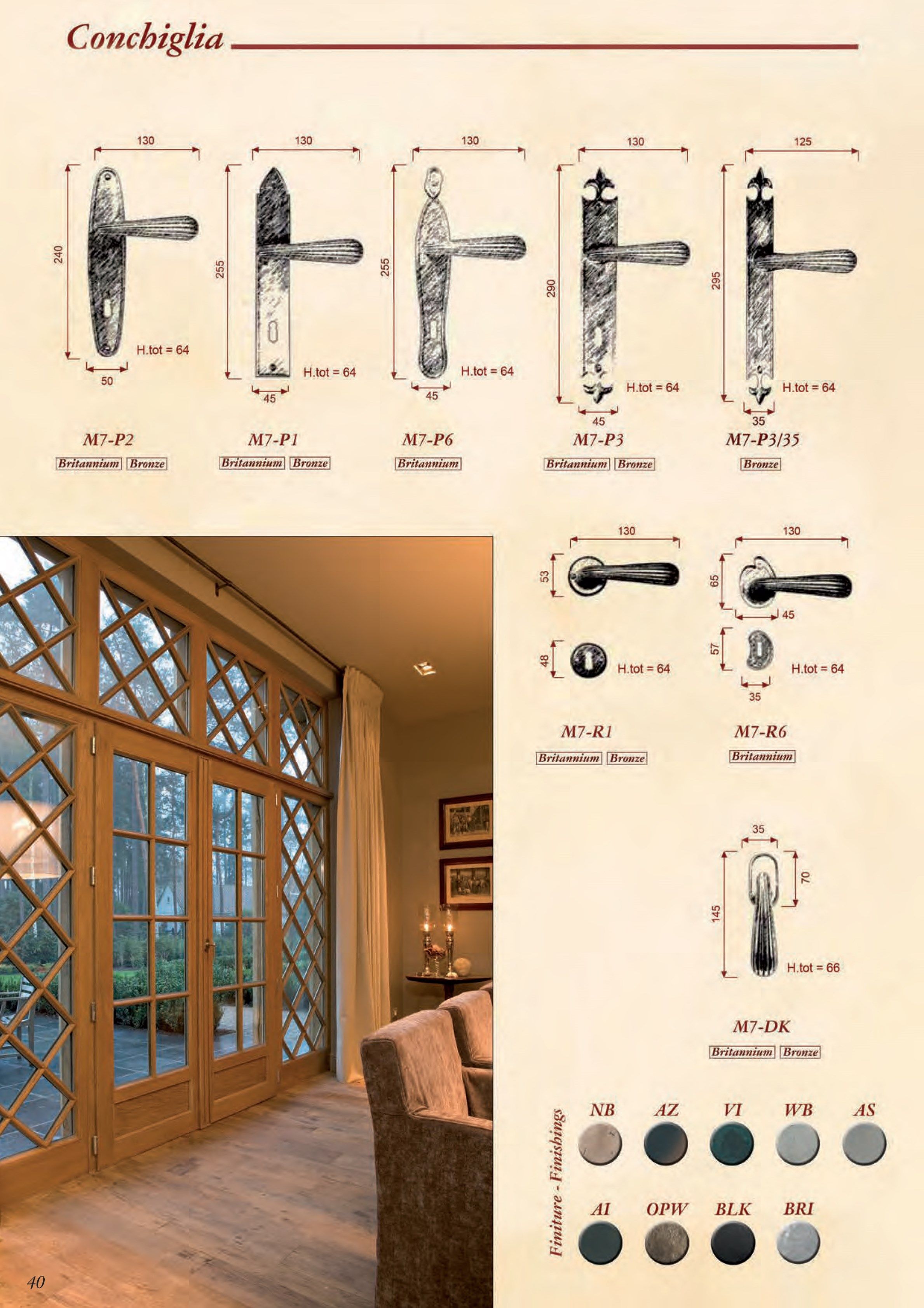 Бронзовая ручка на розетке GIARA ART DESIGN-BRONZE раковина ARCH-00081621 - Вид №13