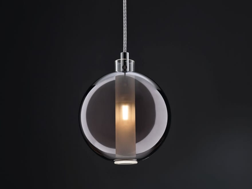 Металлический подвесной светильник из боросиликатного стекла Cangini & Tucci затмение ARCH-00069899