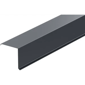 Планка торцевая 90x90x2000 мм 0.4 мм RAL 7024 темно-серый