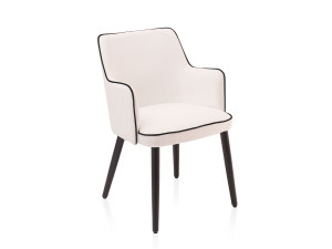 Тканевый стул с подлокотниками