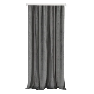 Штора на ленте Дэмус 200x280 см цвет темно-серый