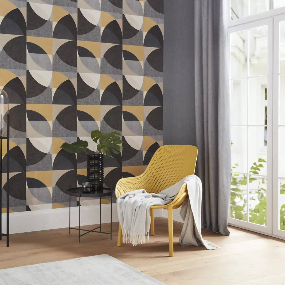 Обои флизелиновые Erismann Elle чёрные 1.06 м 12078-15 STLM-2179928 - Вид №2