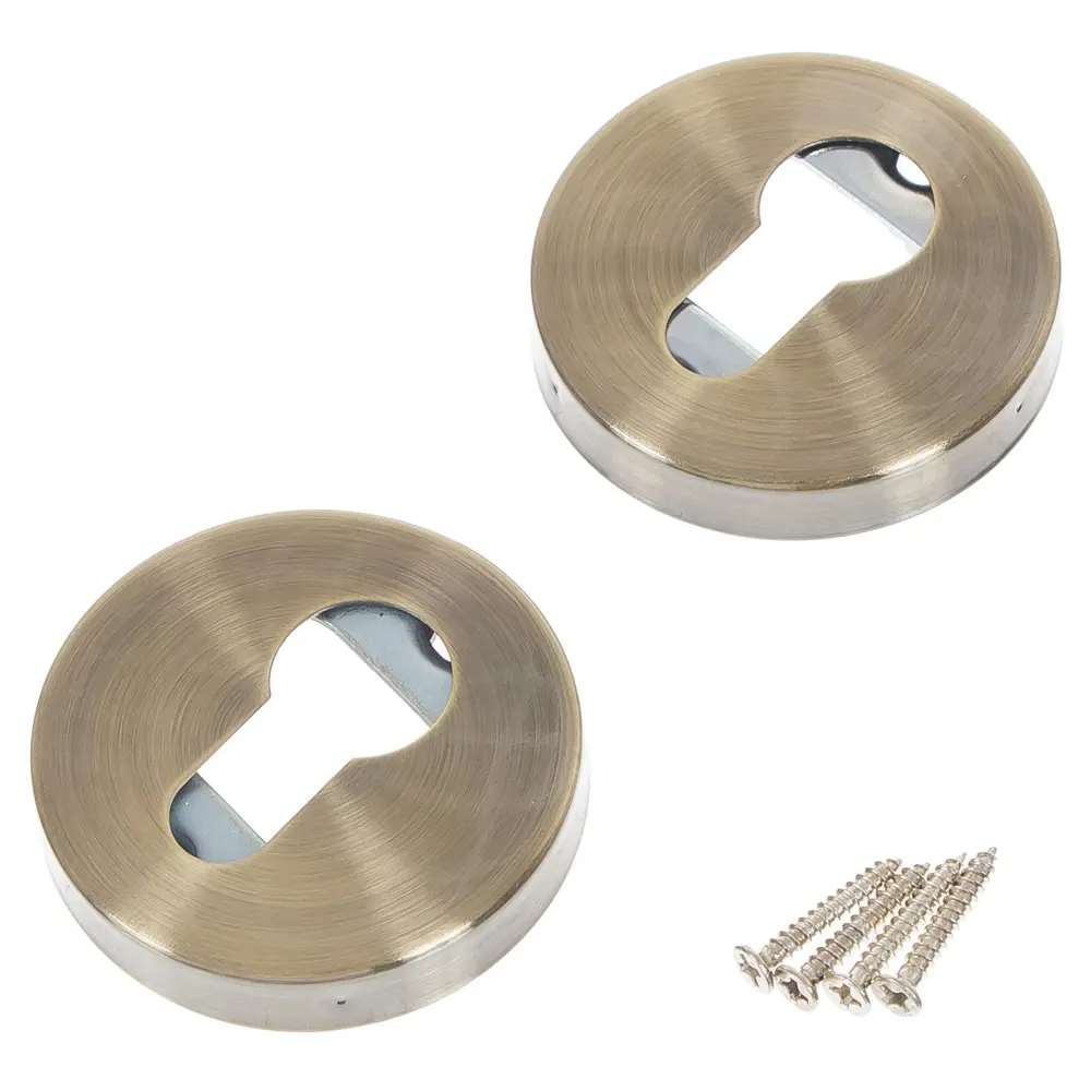 Накладка на цилиндр ASS-SC ANTIC BRONZE цвет античная бронза 2 шт EDSON STLM-2167898 - Вид №1