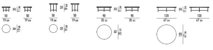 Круглый журнальный столик для гостиной Minotti Torii ARCH-00091315 - Вид №5