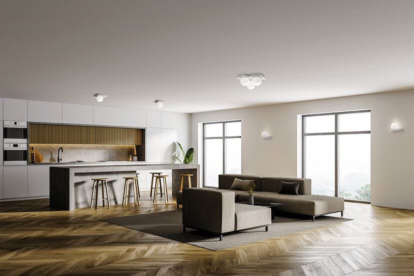 Гипсокартон светодиодный потолочный светильник Tecnico Cicladi ARCH-00017908 - Вид №2