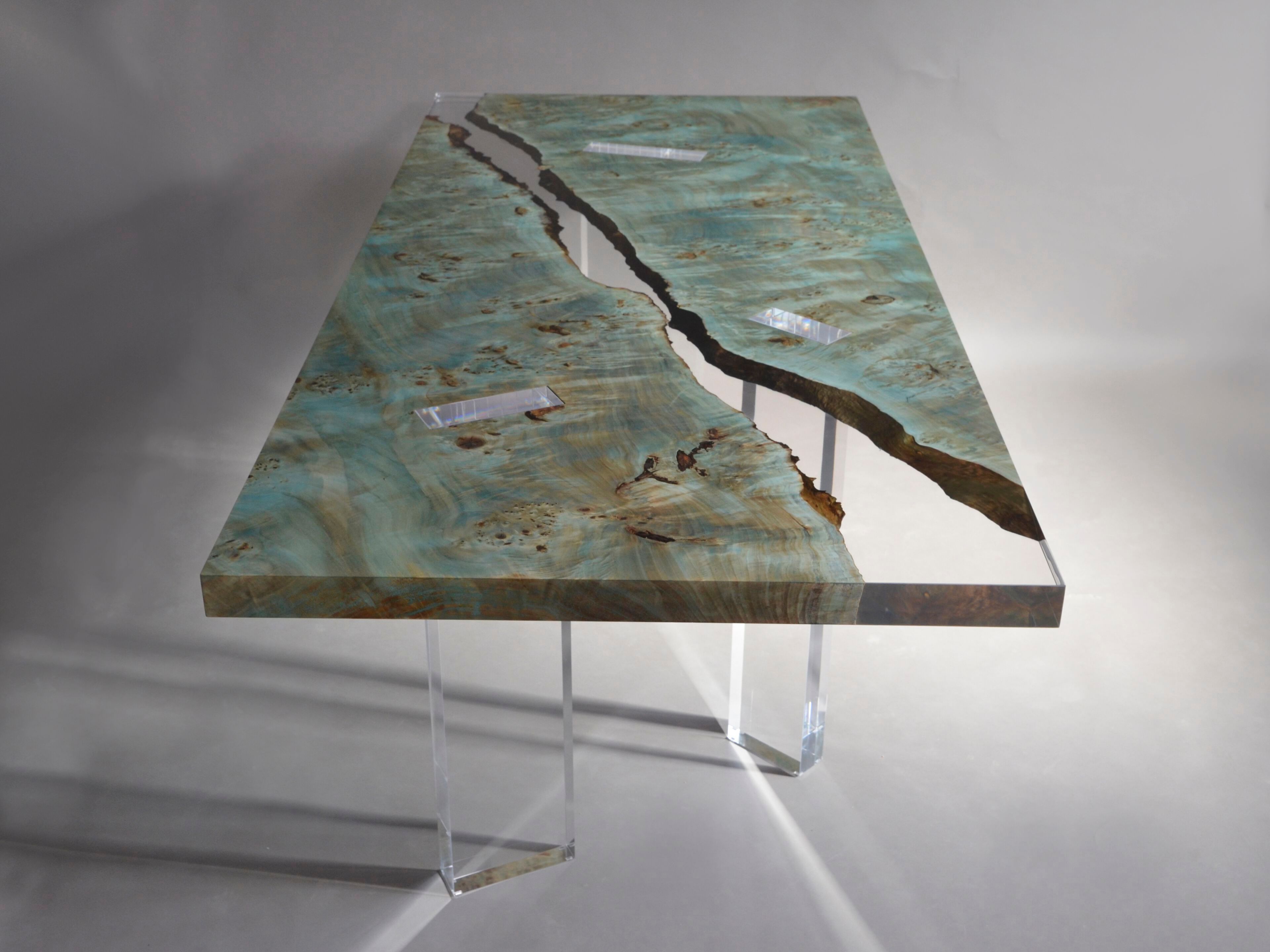 Прямоугольный стол из тополя и смолы alcarol Geomorphic 2023 ARCH-00011332 - Вид №2