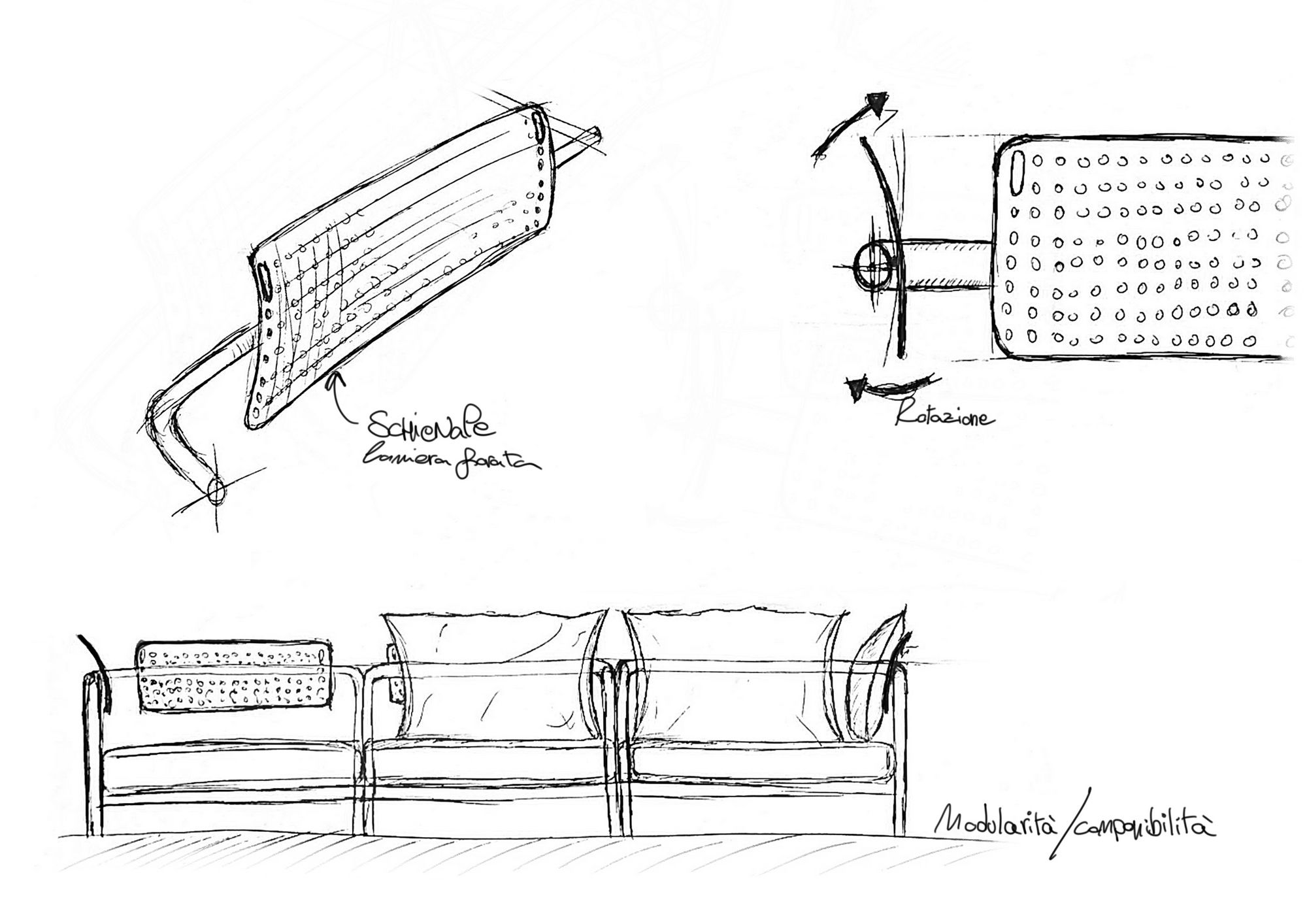 Модульное садовое кресло из стали и ткани S-CAB лоскут ARCH-00083976 - Вид №19