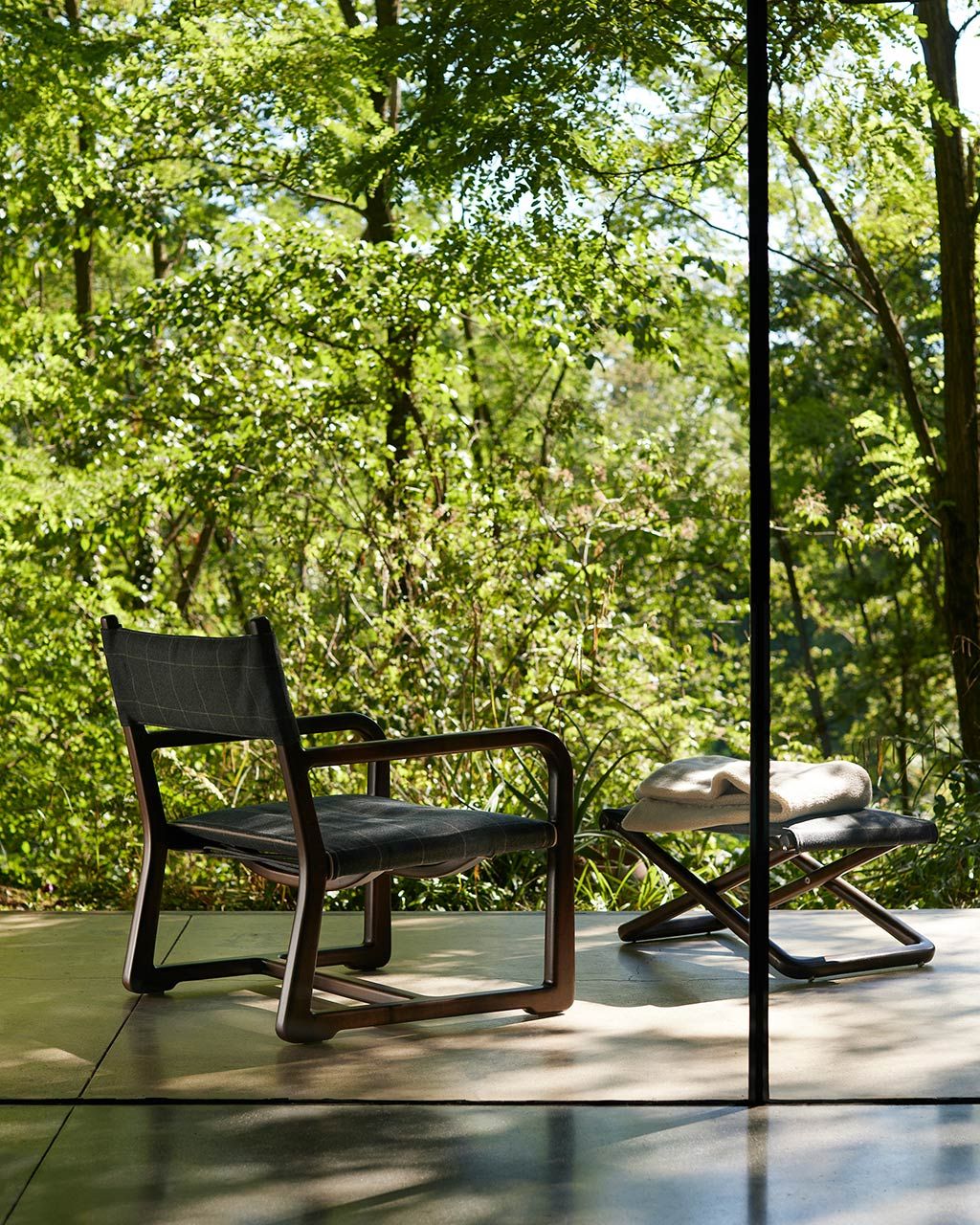 Садовое кресло из красного дерева и ткани с подлокотниками Exteta Loro Piana Interiors, Delight Chairs St. Moritz от Exteta ARCH-00083542 - Вид №10