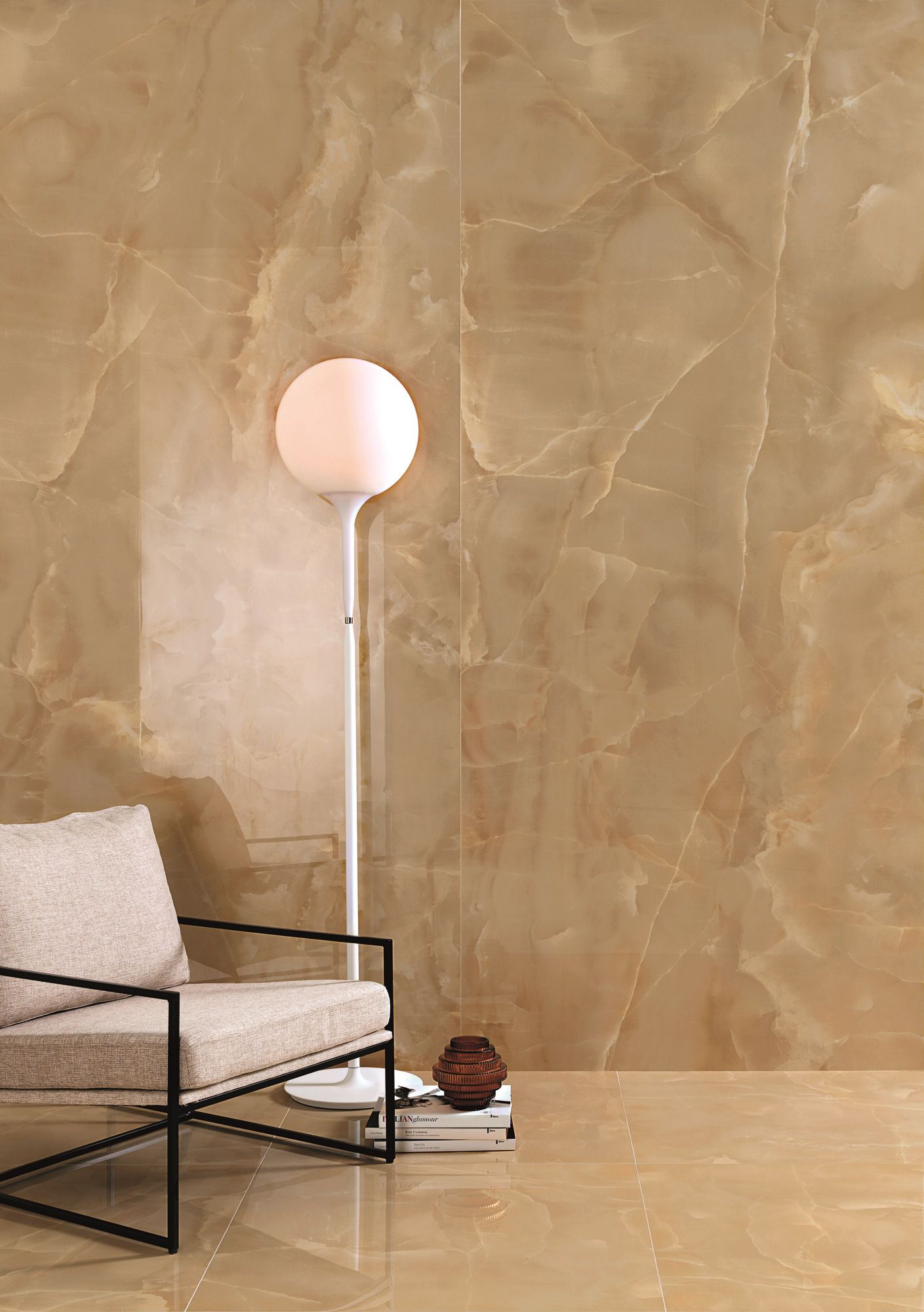 Пол / керамогранит с мраморным эффектом FAP ceramiche Roma Gold ARCH-00044009 - Вид №33