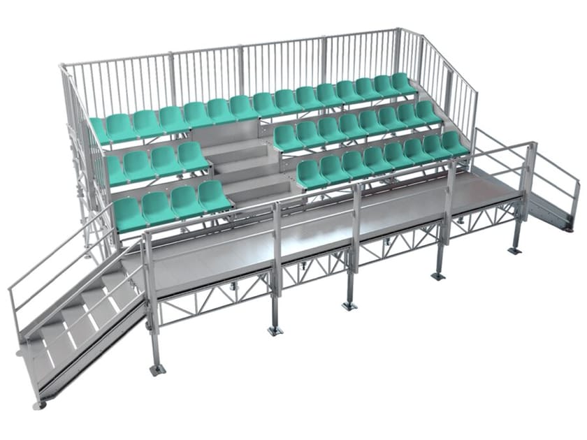 Модульная трибуна с утопленным коридором и ступенями SELVOLINA TRIBUNA CON CORRIDOIO E GRADINI INCASSATI ARCH-00100790