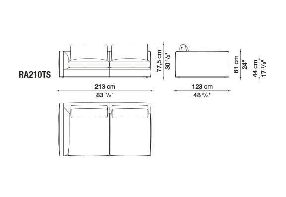 Ткань диван B&B Italia Ричард ARCH-00082196 - Вид №59