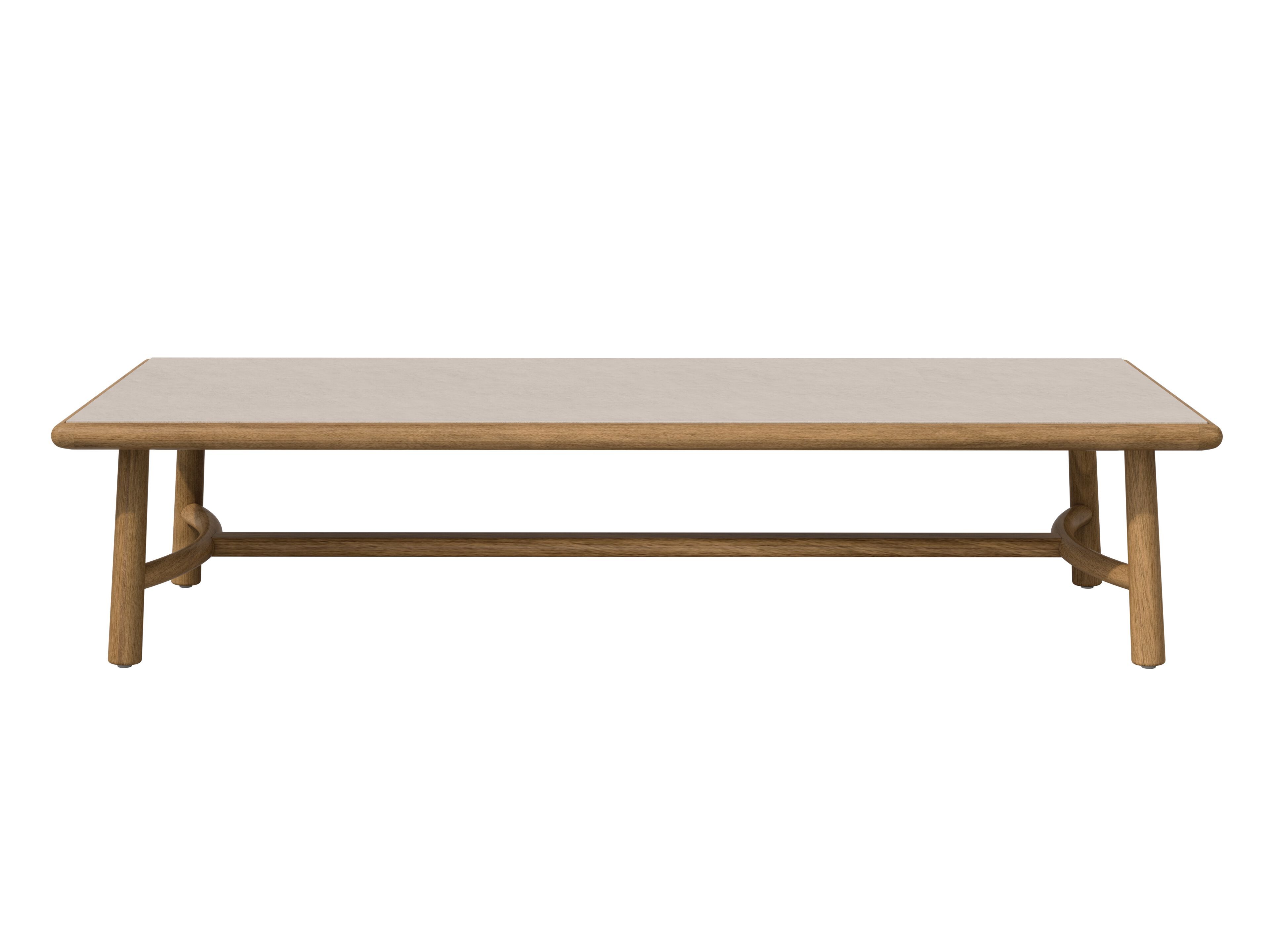 Прямоугольный журнальный столик из тикового дерева с керамической столешницей TRIBÙ Ukiyo ARCH-00128465