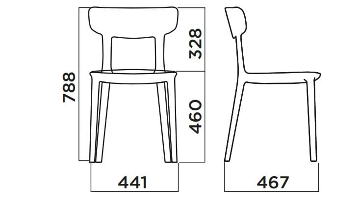 Стул из полипропилена с мягким сиденьем Infiniti Canova ARCH-00090318 - Вид №15