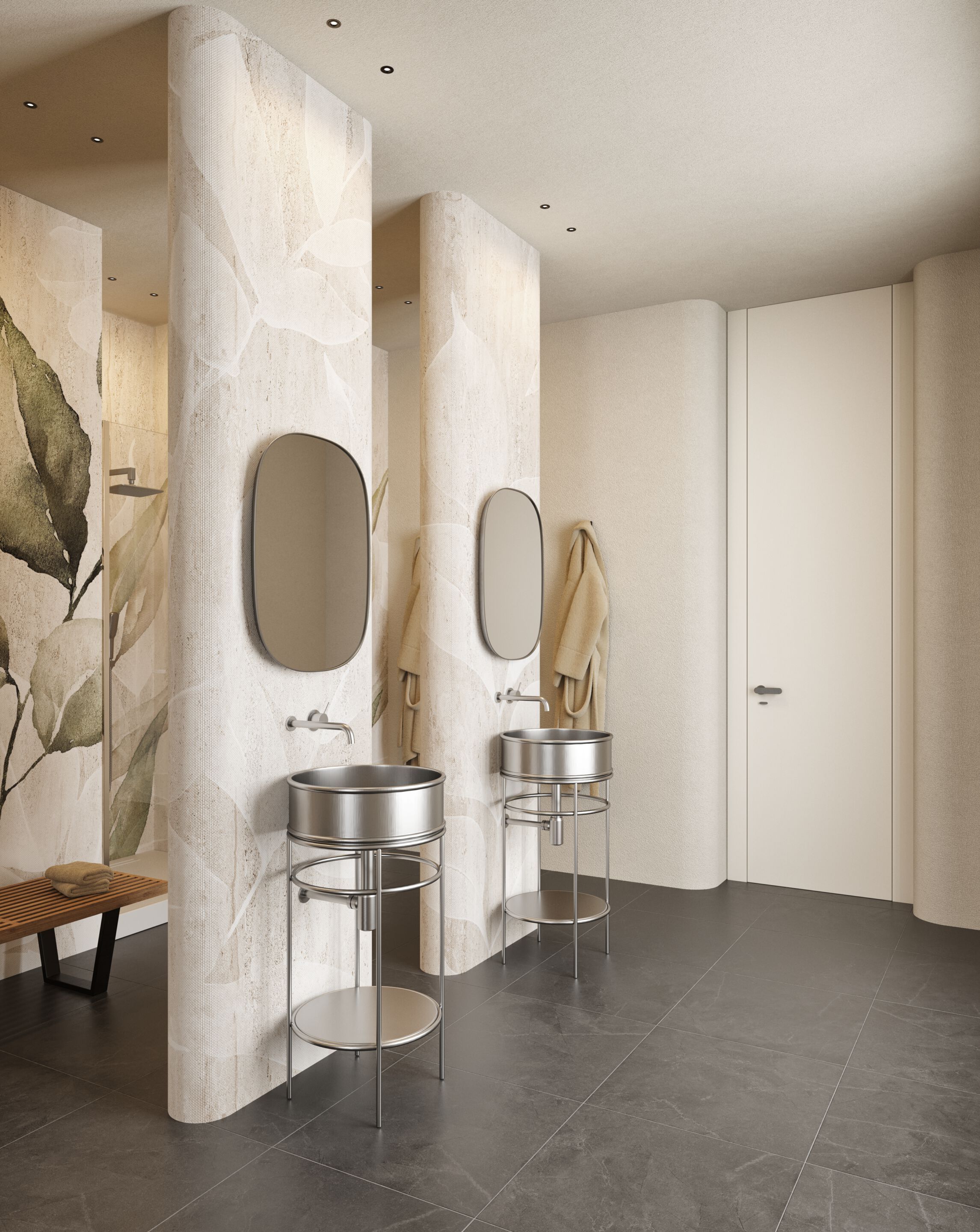 Обои с цифровой печатью Inkiostro Bianco Water-drop ARCH-00137496 - Вид №1