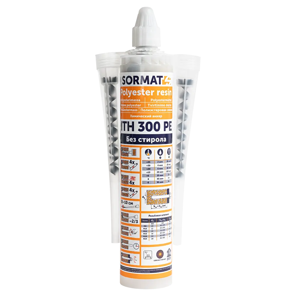 Анкер химический Sormat ITH 300 PE 300 мл STLM-2178524