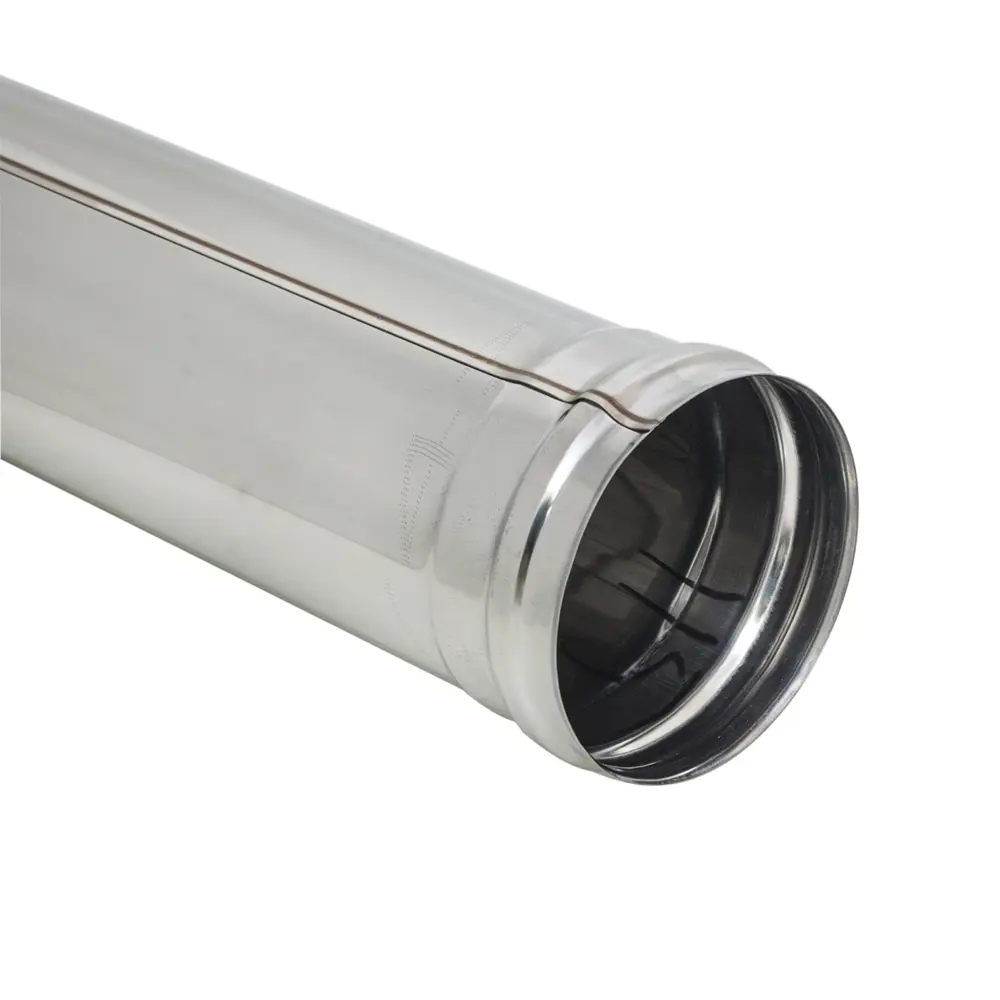 Труба для дымохода Коракс D115 1 м нержавеющая сталь 0.5 мм STLM-2099245 - Вид №1