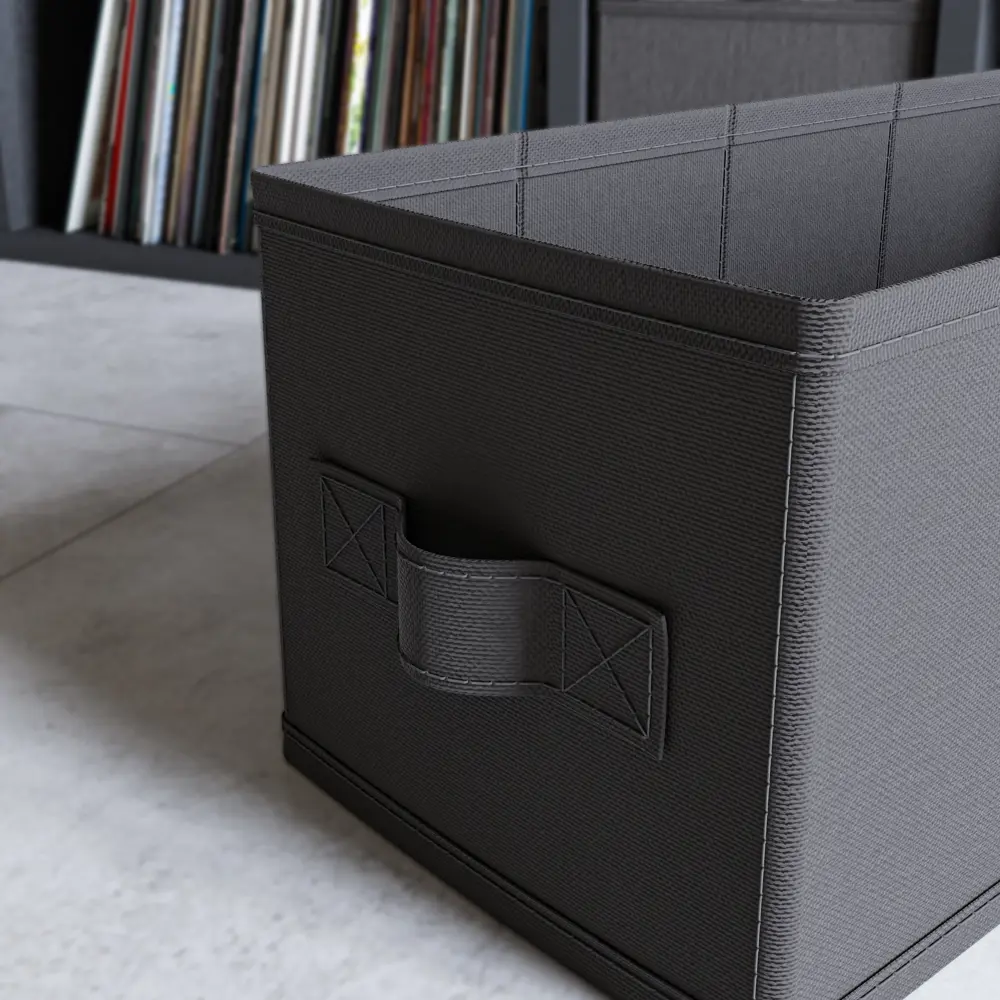 Короб Spaceo KUB Paris 15x31x15 см 6.9 л полиэстер цвет чёрный STLM-2075308 - Вид №3