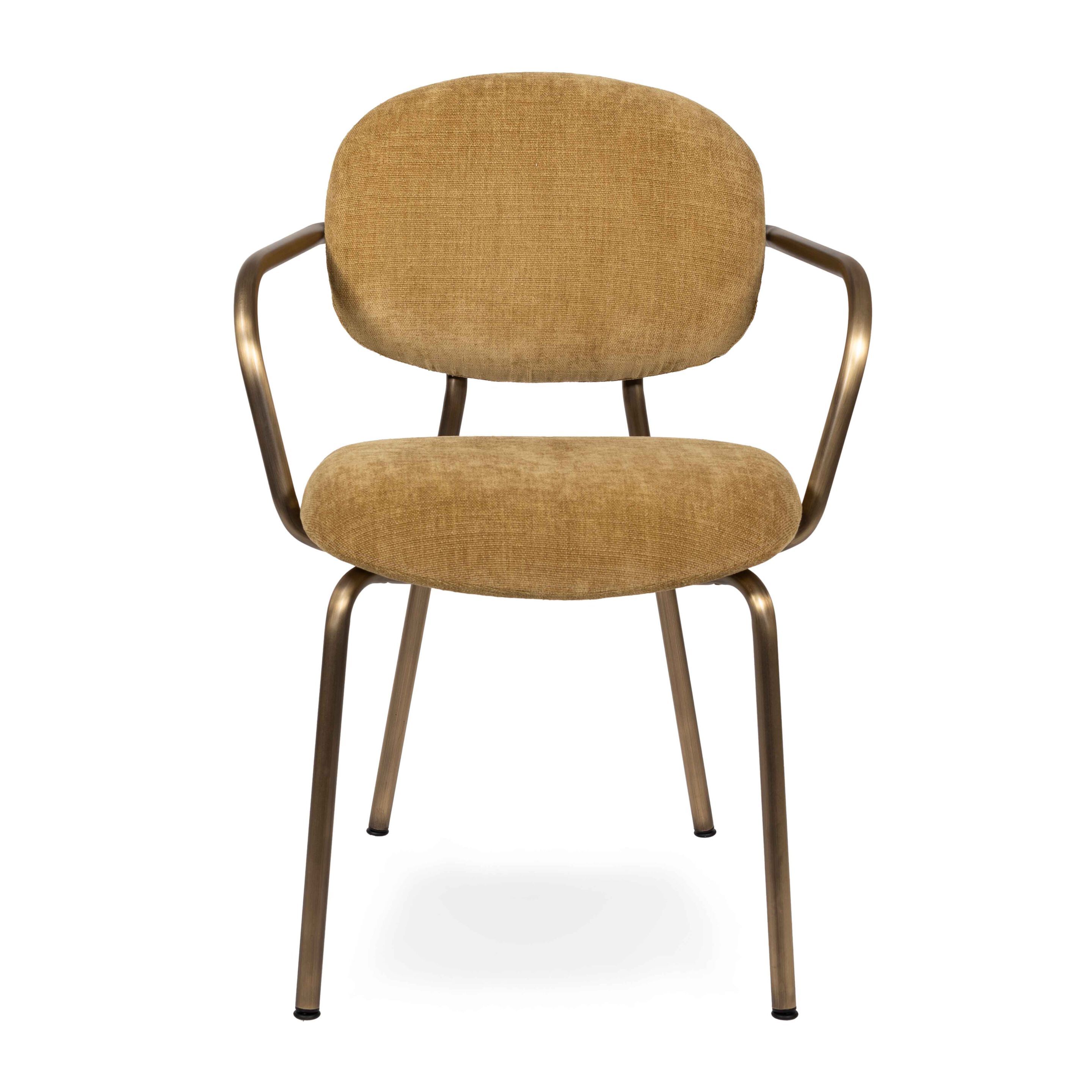 Мягкий тканевый стул с подлокотниками Infiniti круглый ARCH-00137168 - Вид №2