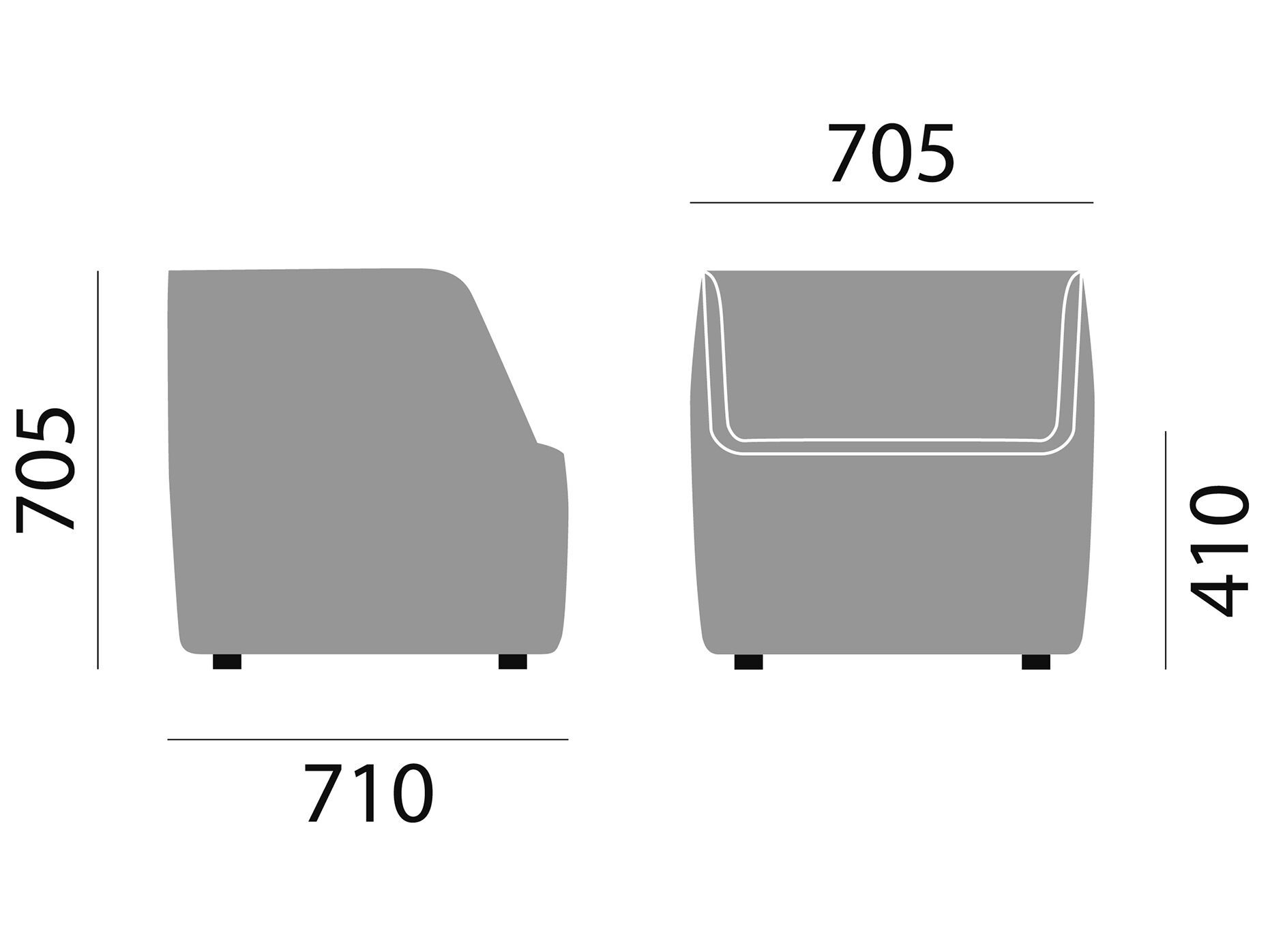 Кресло с колесами с подлокотниками Brunner колодки ARCH-00104309 - Вид №3