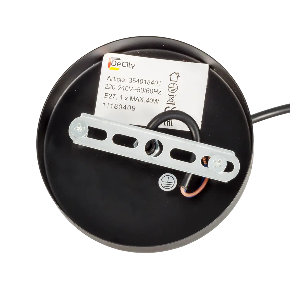 Люстра Лоск 1xE14x40 Вт, металл/стекло, цвет чёрный/белый/темное дерево MW-Light STLM-2186929 - Вид №7