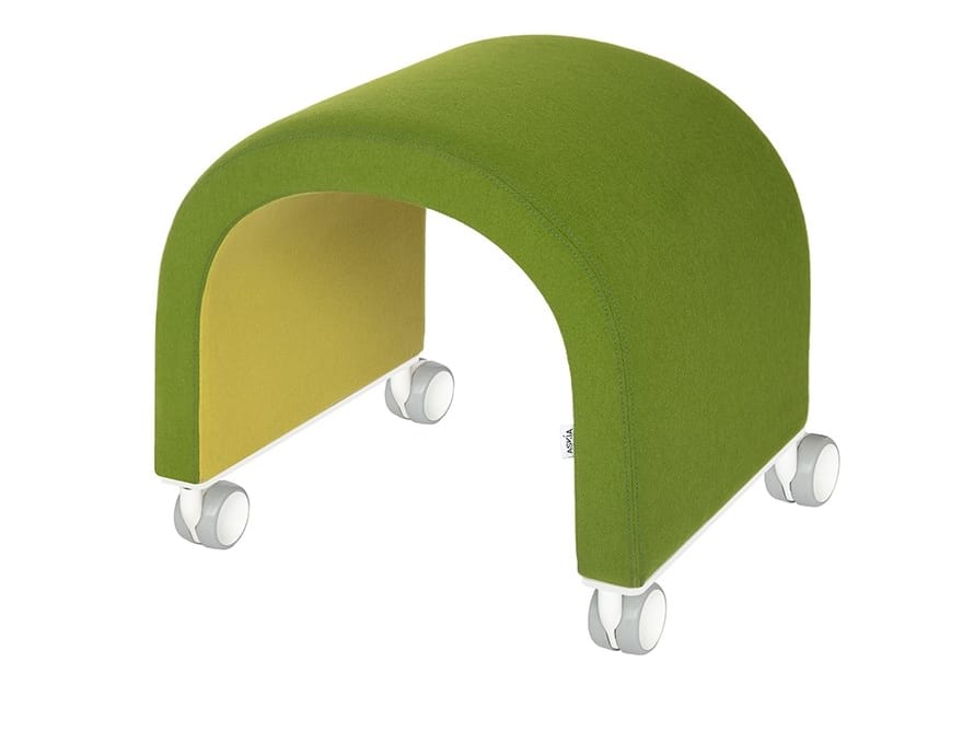 Низкая ткань мягкий стул с колесами Askia NOMAD ARCH-00003212 - Вид №2