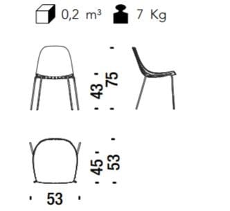 Штабелируемый стул из полипропилена MOROSO IMPOSSIBLE WOOD ARCH-00033178 - Вид №9