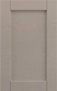 Фасады для кухни Кантри Фрезеровка «Лжевыборка Горизонталь» Ясень капучино атласный №515