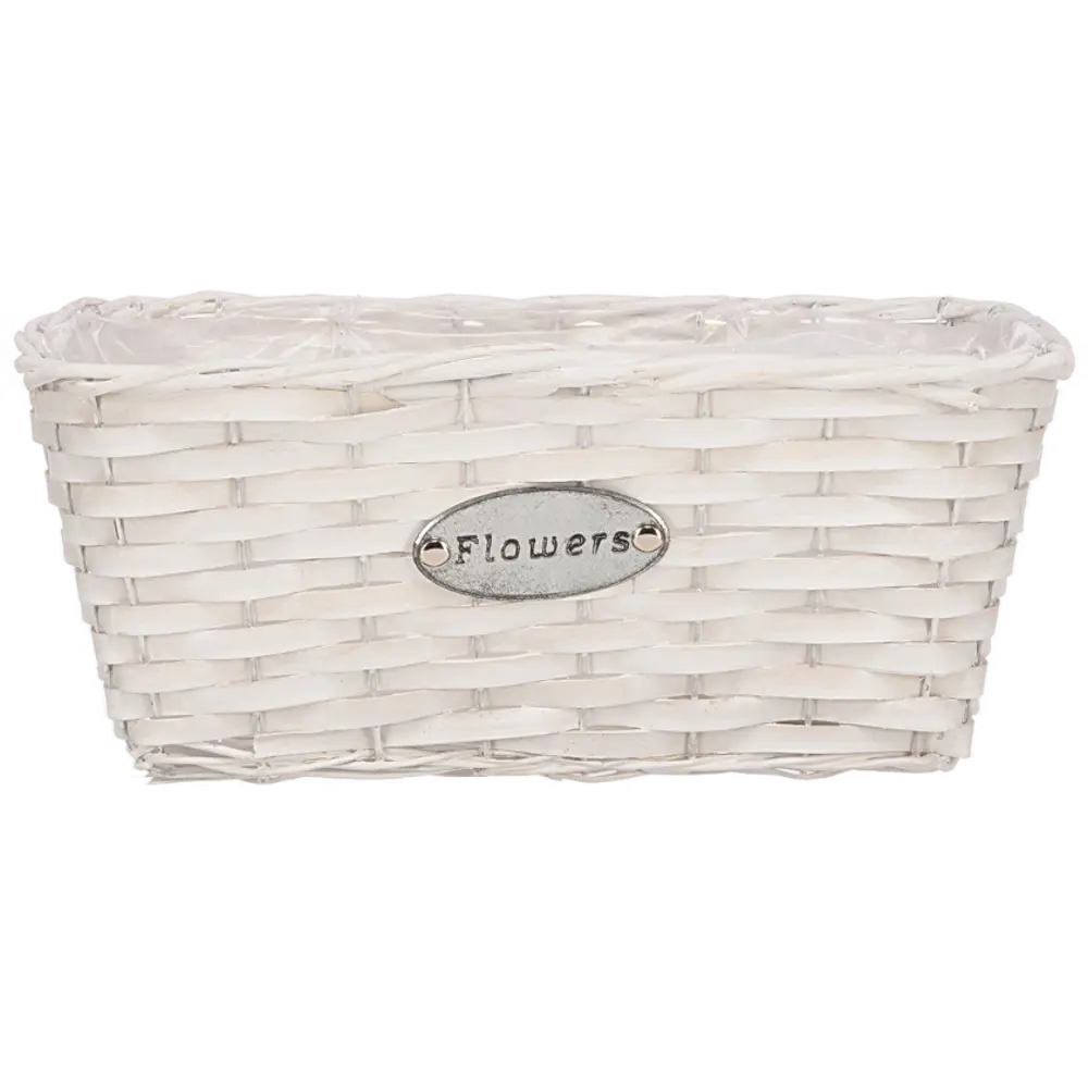 Кашпо для цветов 17x14.5x32.5 см v8 л ива белый 89124419 STLM-2022607 Santreyd 