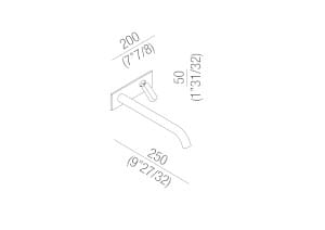 Смеситель для раковины из нержавеющей стали с пластиной Agape SQUARE ARCH-00138199 - Вид №8