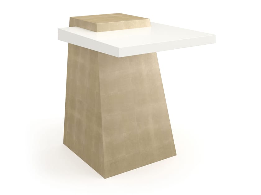 Высокий деревянный прямоугольный журнальный столик Caracole PLANK ARCH-00096719