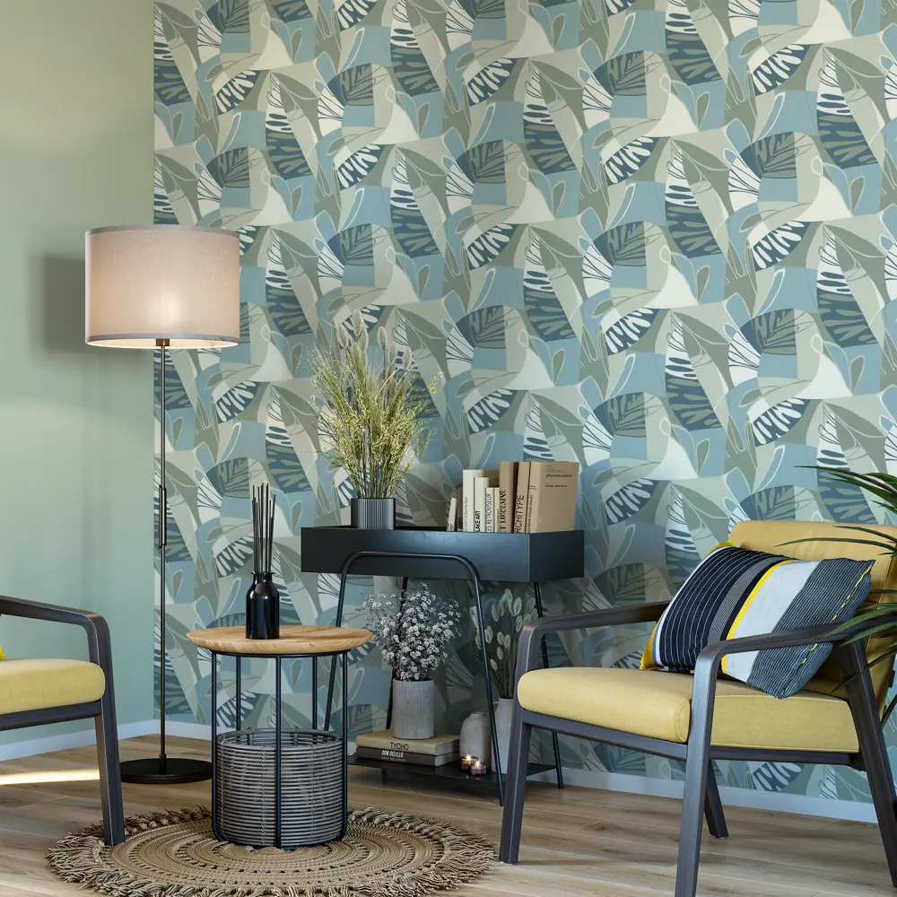 Обои флизелиновые Palitra Life Polynesia зеленые 1.06 м PL71946-76 STLM-2093750 - Вид №3