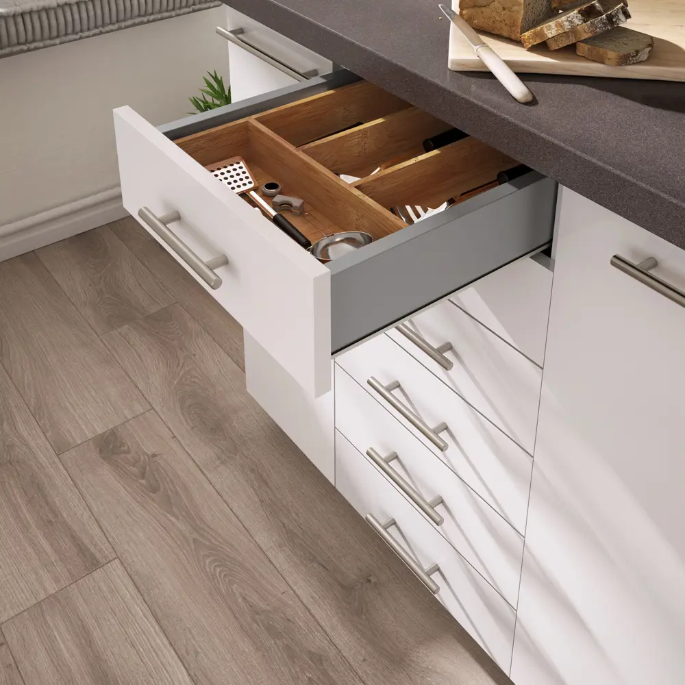 Ящик Delinia ID 36.8x9.4x48 см металл цвет серый Отсутствует STLM-2050044 - Вид №4