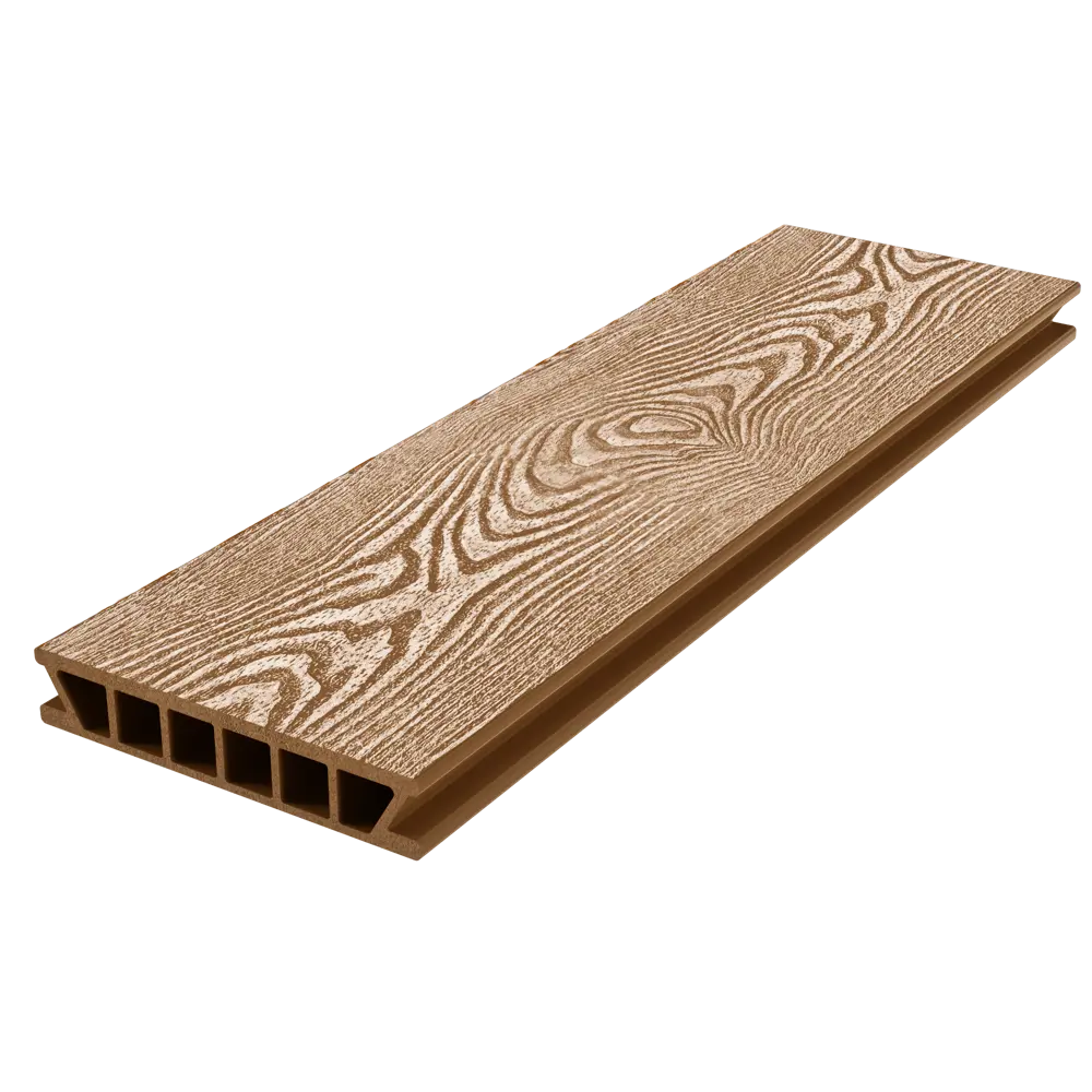 Террасная доска ДПК Holzhof Classic цвет Коричневый 4000x153x28 мм 0.612 м² STLM-2032171