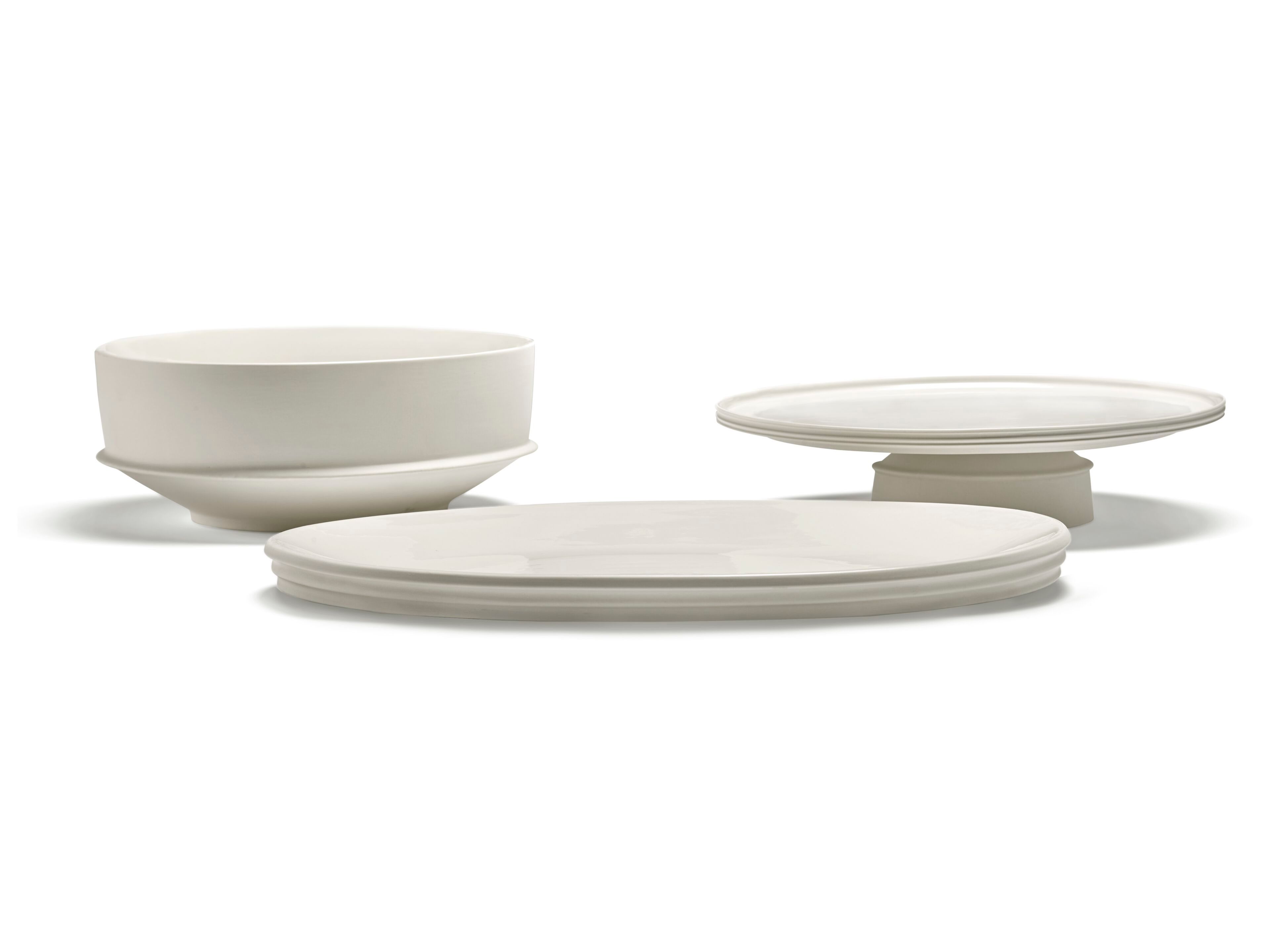 Фарфоровая овальная сервировочная тарелка Serax Dune ARCH-00098409 - Вид №7