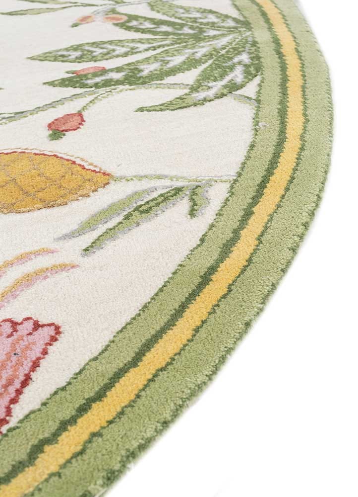 Бамбуковый Шелковый круглый ковер ручной работы Jaipur Rugs Jardins du Monde ARCH-00041735 - Вид №2