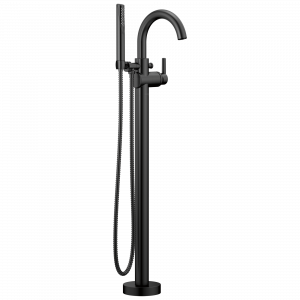 T4759-BLFL Напольная накладка для ванны с одной ручкой и ручным душем Delta Faucet Delta Матовый черный